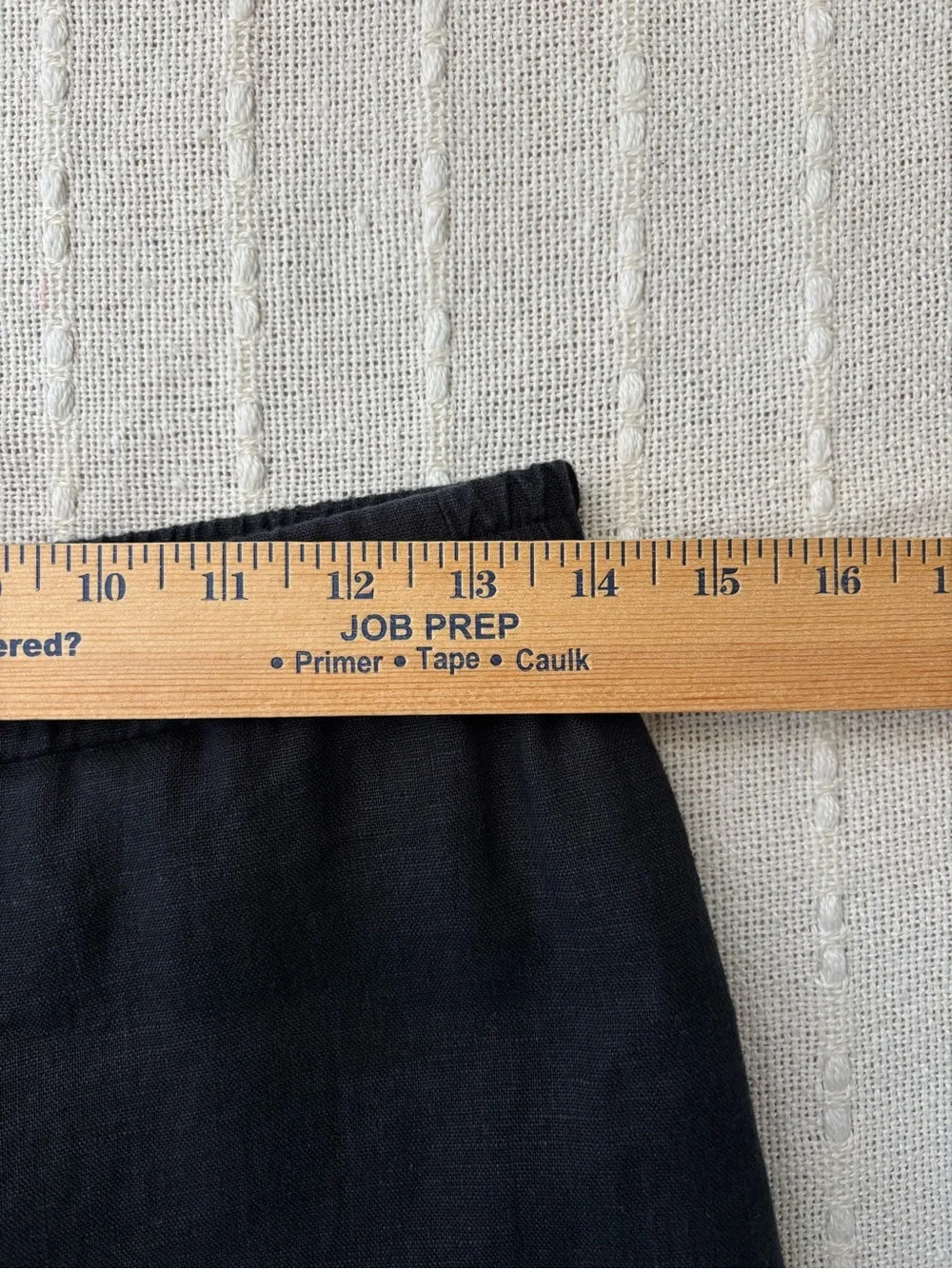 COS Black Linen Wide Leg Pull-On Pants Size 4 Minimalist
